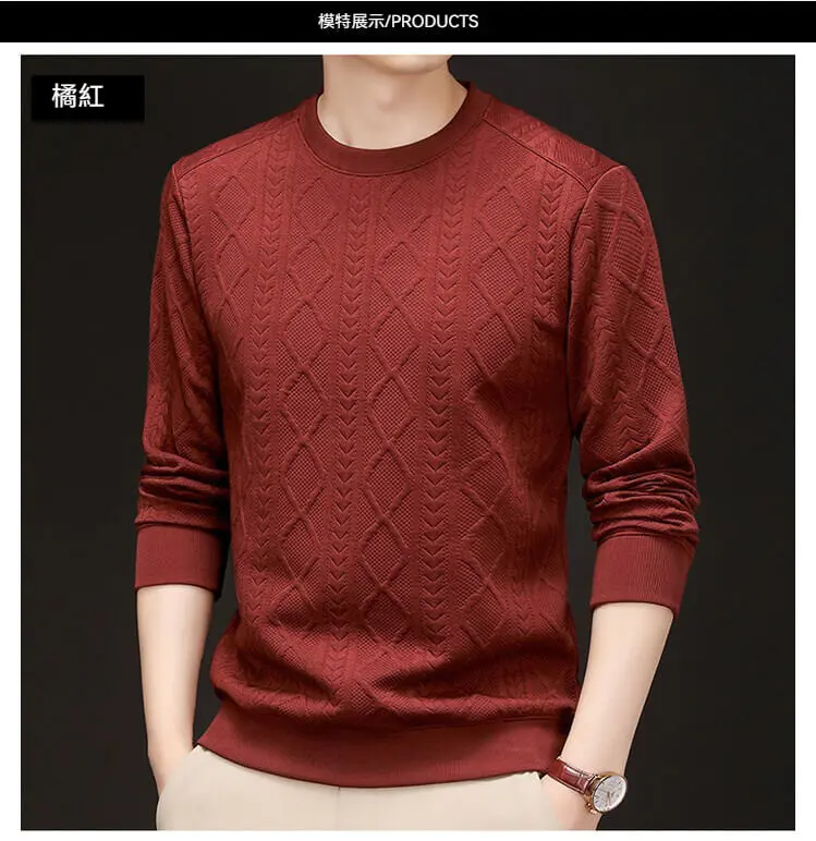 男士加厚針織打底衫