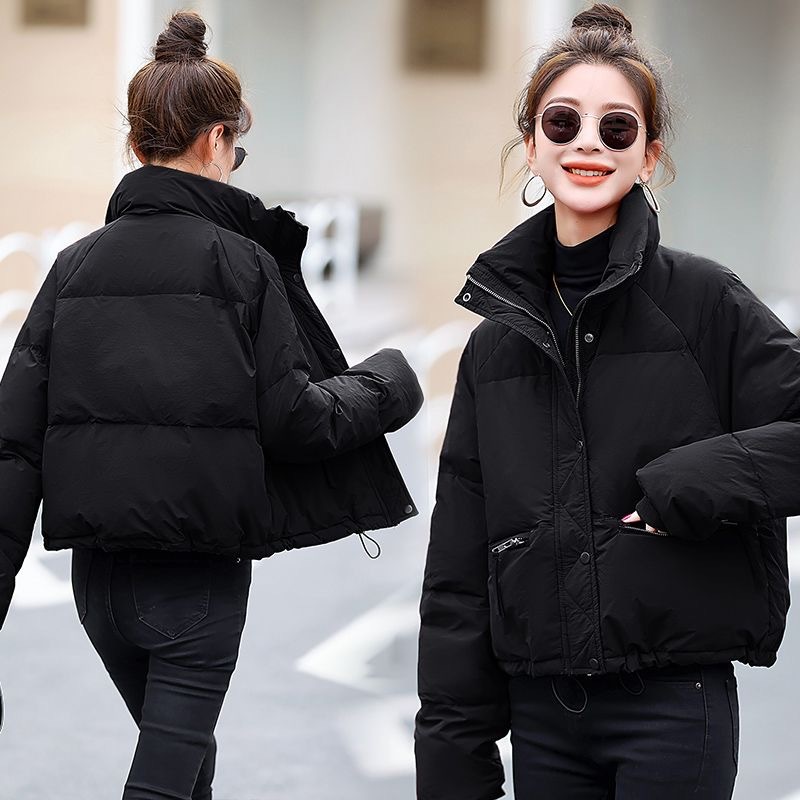 韓系短款麵包外套