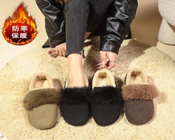 潮流低幫毛毛鞋