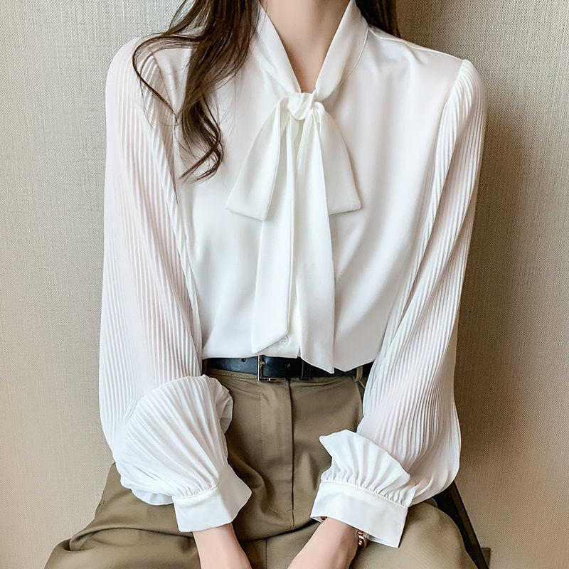 法式蝴蝶結襯衫