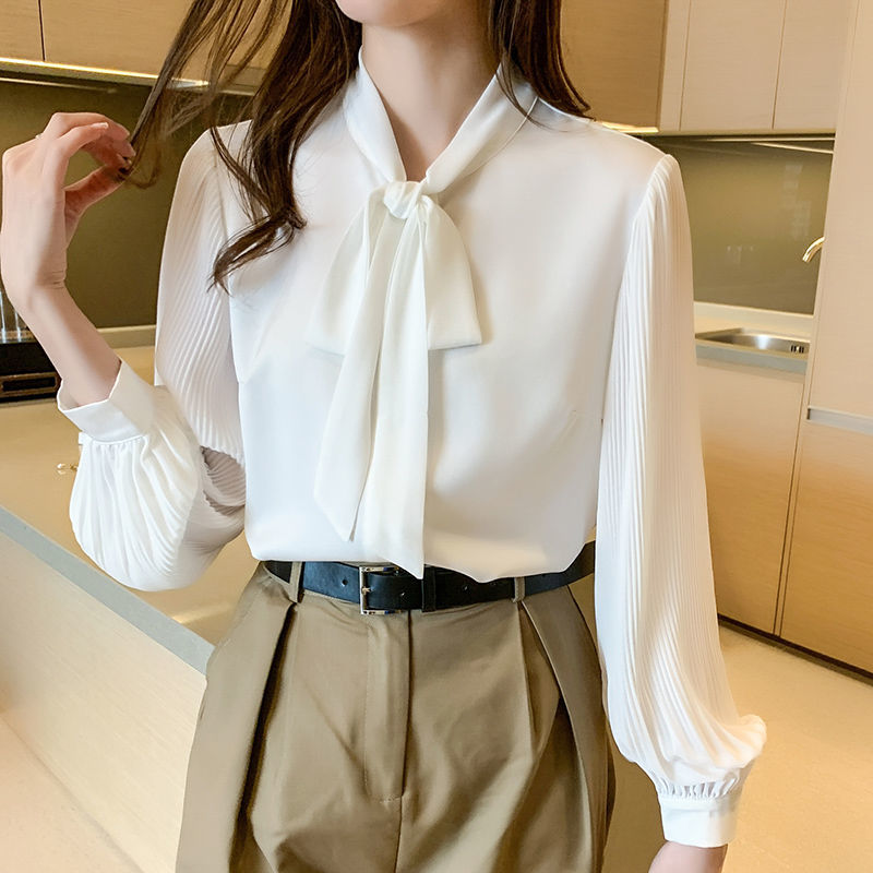 法式蝴蝶結襯衫