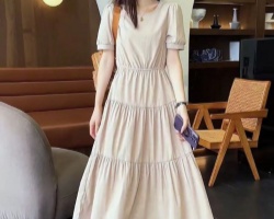 韓系顯瘦連衣裙