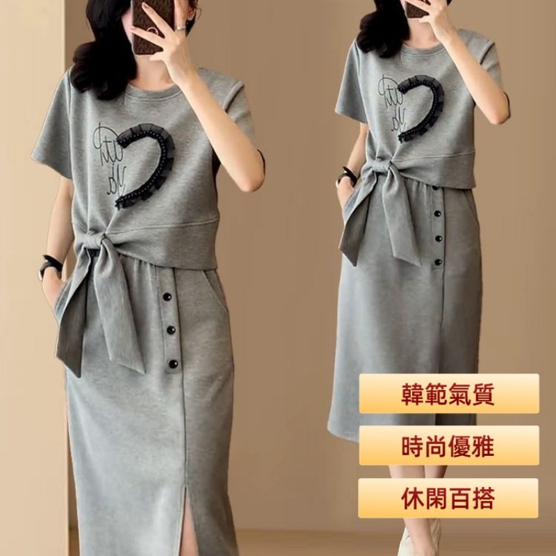 蝴蝶結休閑套裝