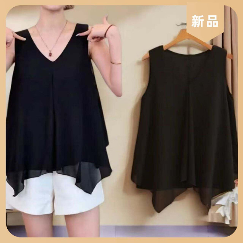 雪紡衫無袖背心